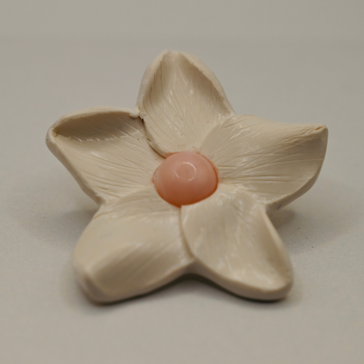 "Pink October: Pink Opal" AMV Pink Opal (Natural 8mm) Polymer Clay Magnolia 925 Earrings