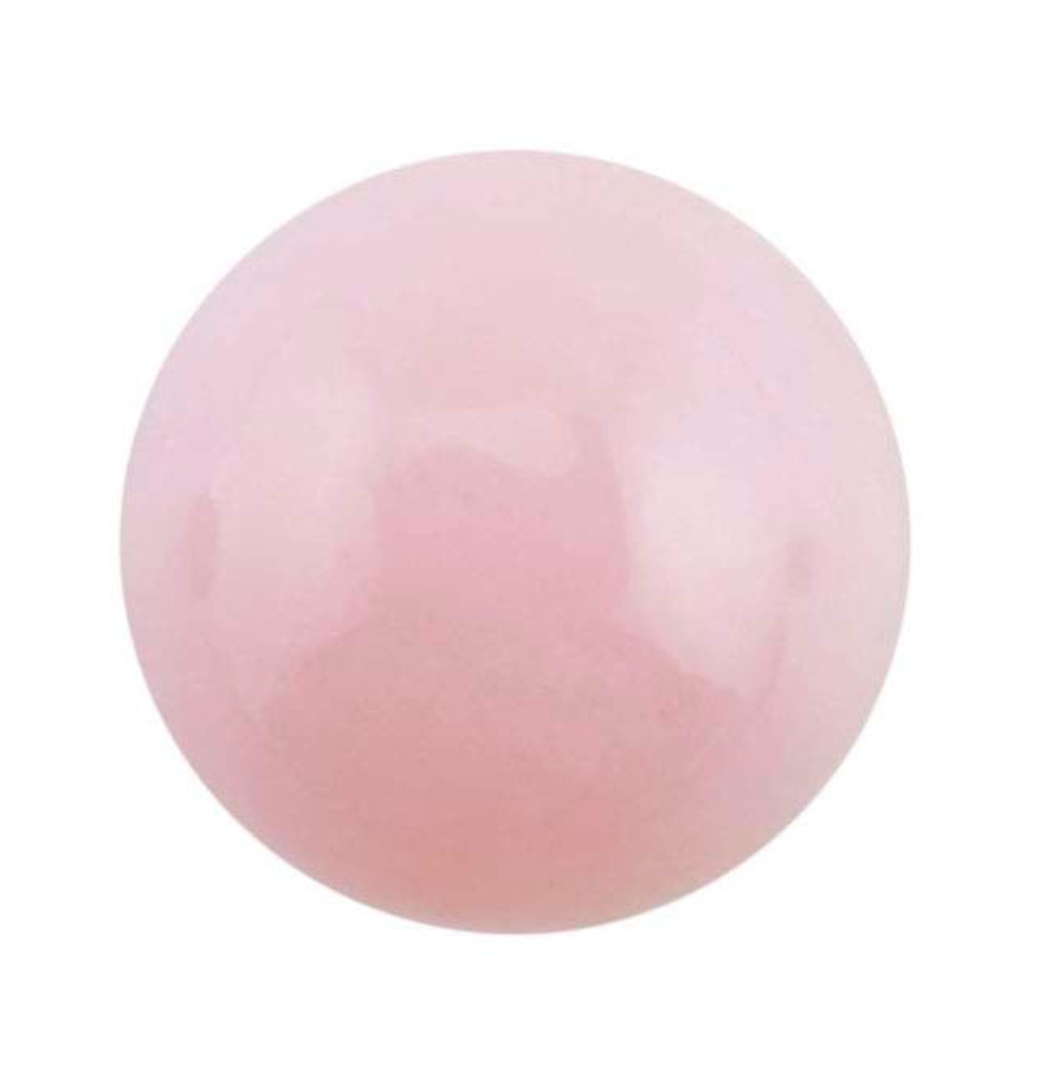 "Pink October: Pink Opal" AMV Pink Opal (Natural 8mm) Polymer Clay Magnolia 925 Earrings